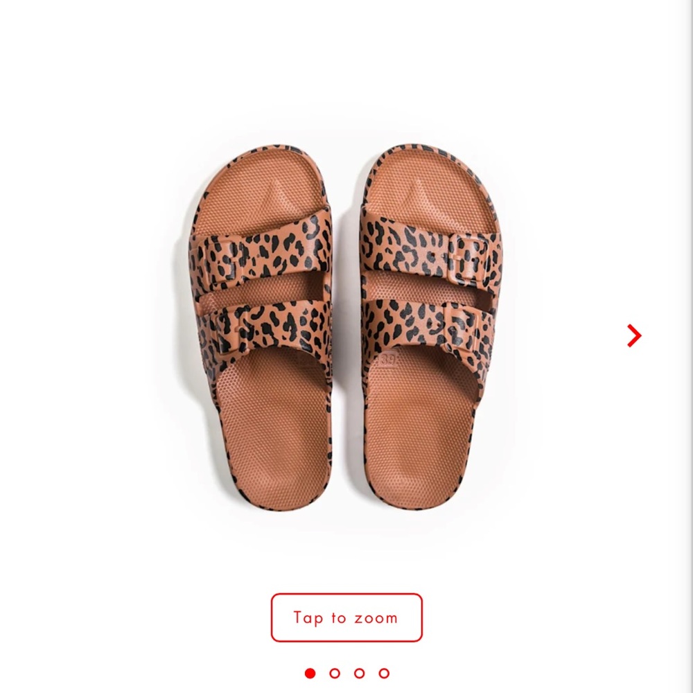 Moses leopard slides size 40/41